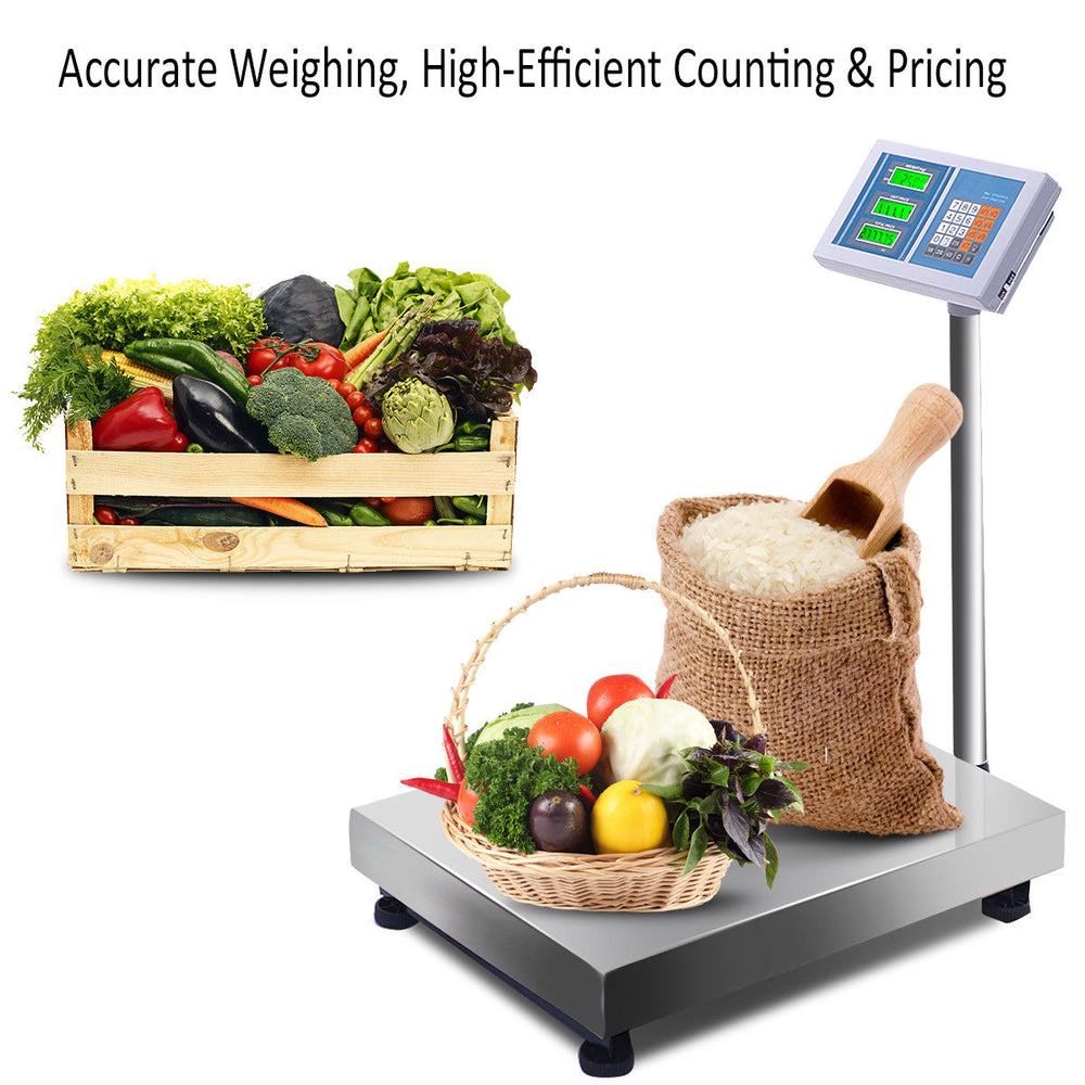 660lbs Weight Computing Digital Floor Platform Scale Postal Shipping Mailing Image 2