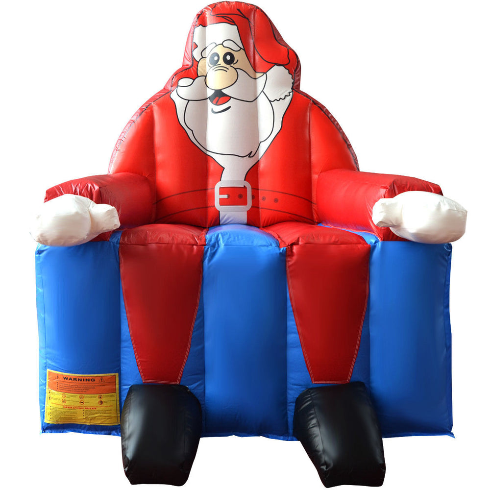 Inflatable Santa Claus Water Park Castle Jumper Christmas Bounce House Without Blower Image 2