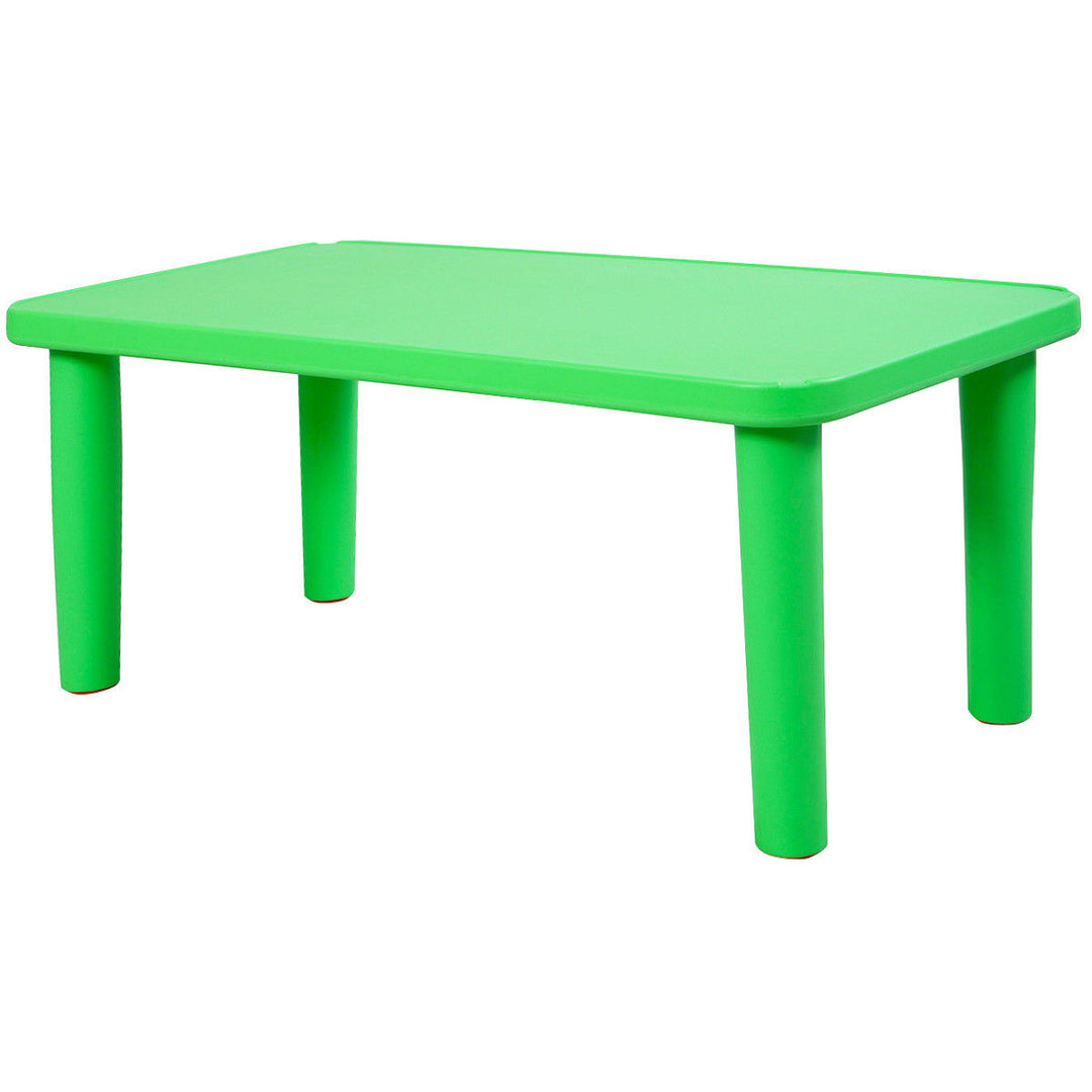 Kids Portable Plastic Table Learn and Play Activity School Home Furniture Green Image 4