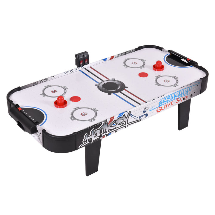 42Air Powered Hockey Table Game Room Indoor Sport Electronic Scoring 2 Pushers Image 2