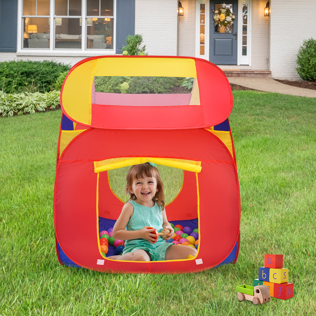 Portable Kid Baby Play House Indoor Outdoor Toy Tent Game Playhut With 100 Balls Image 4