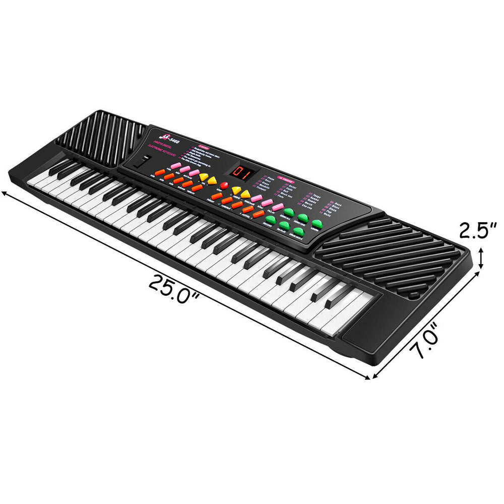 54 Keys Electronic Music Keyboard Kid Piano Organ W/Mic and Adapter Image 2