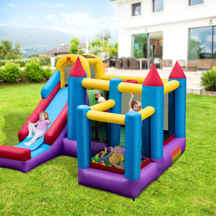 Mighty Inflatable Bounce House Castle Jumper Moonwalk Bouncer Without Blower Image 2