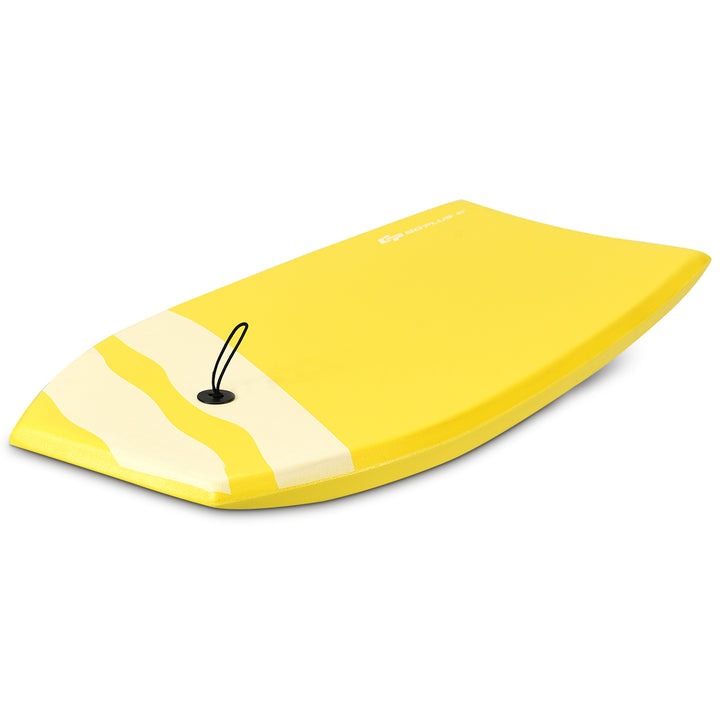 41 Lightweight Super Bodyboard Surfing W/Leash IXPE Deck EPS Core Boarding Yellow Image 2