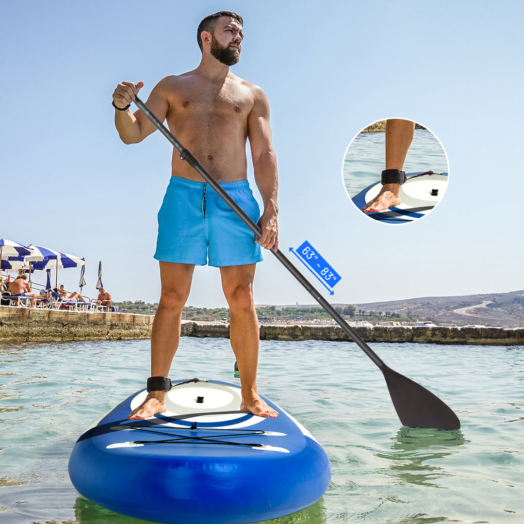 10 Inflatable Stand Up Paddle Surfboard W/Bag Aluminum Paddle Pump Image 4