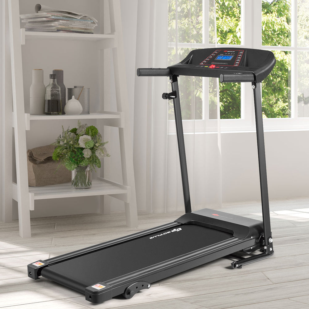 1.0HP Folding Treadmill Electric Support Motorized Power Running Machine Trainer Image 2