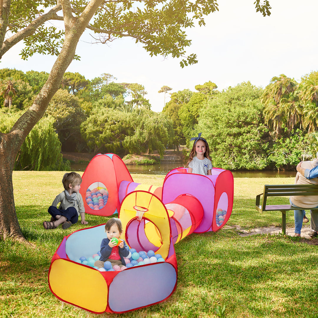 7pc Kids Ball Pit Play Tents and Tunnels Pop Up Baby Toy Gifts Image 3