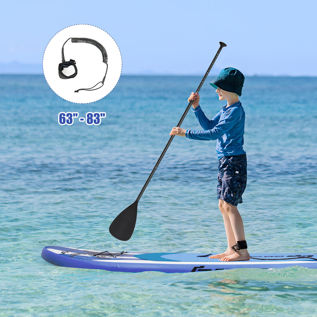 11 Inflatable Stand Up Paddle Board SUP W/Carrying Bag Aluminum Paddle Navy Image 3