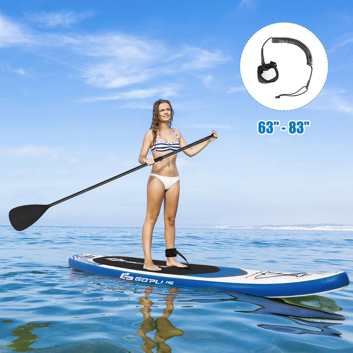 10.5 Inflatable Stand Up Paddle Board 6" Thick SUP W/Carrying Bag Aluminum Paddle Image 4