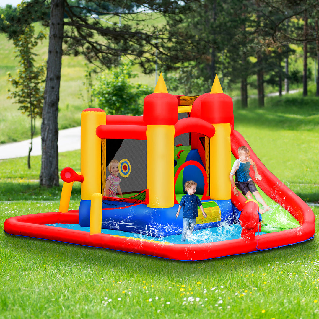 Inflatable Water Slide Jumping Bounce House Bouncy Splash Park Image 4