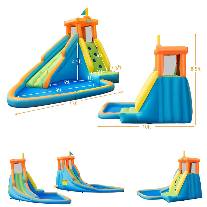 Kids Bounce House Castle Splash Water Pool Without Blower Image 3