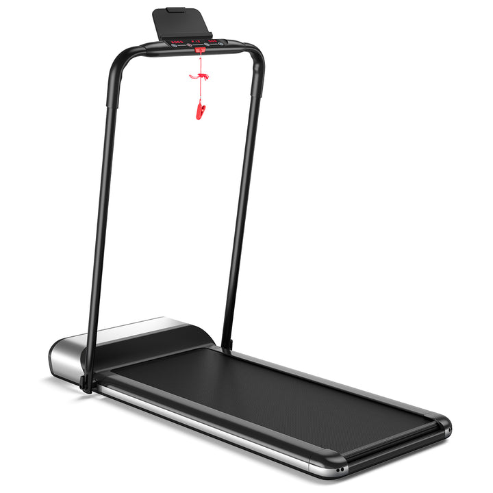 Installation-Free Ultra-Thin Folding Treadmill Exercise Fitness Machine w/5-Layer Image 2