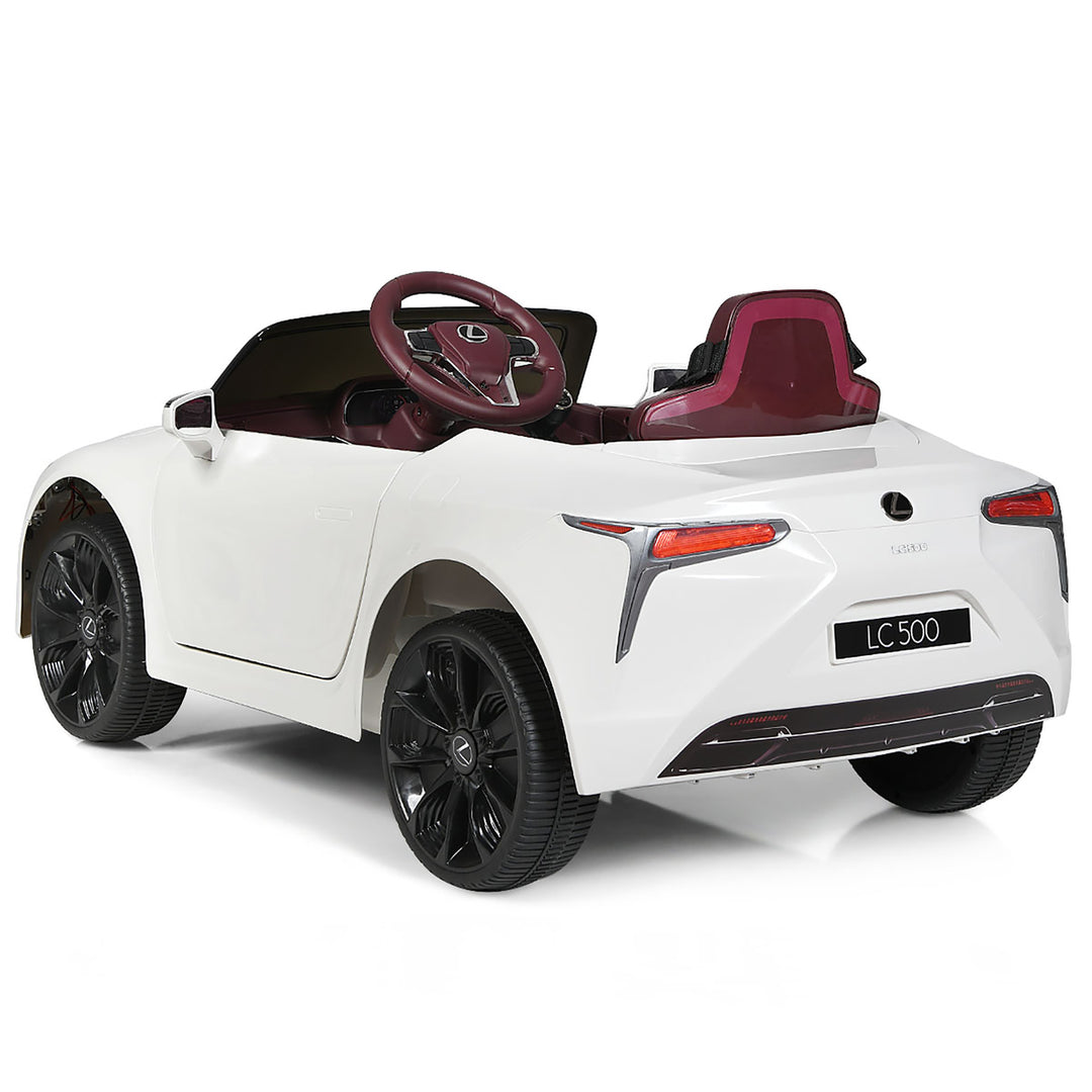 12V Kids Ride on Car Lexus LC500 Licensed Remote Control Electric Vehicle White Image 4