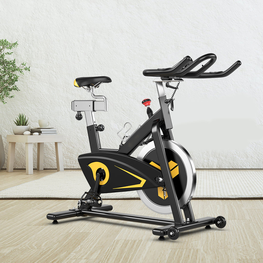 Magnetic Exercise Bike Stationary Belt Drive Indoor Cycling Bike Gym Home Cardio Image 2