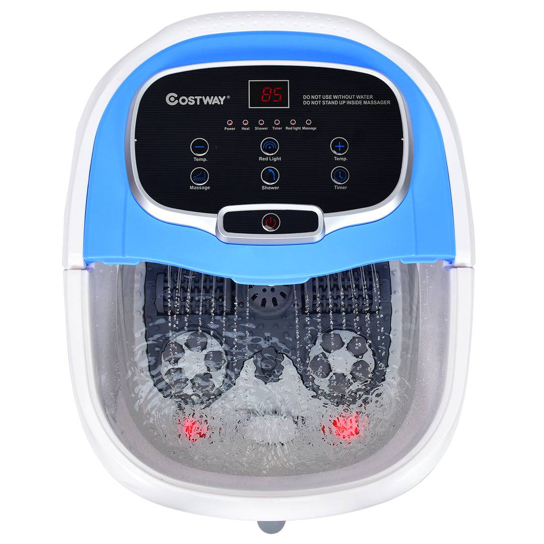 Costway Portable Foot Spa Bath Motorized Massager Electric Feet Salon Tub w/ Shower Image 7