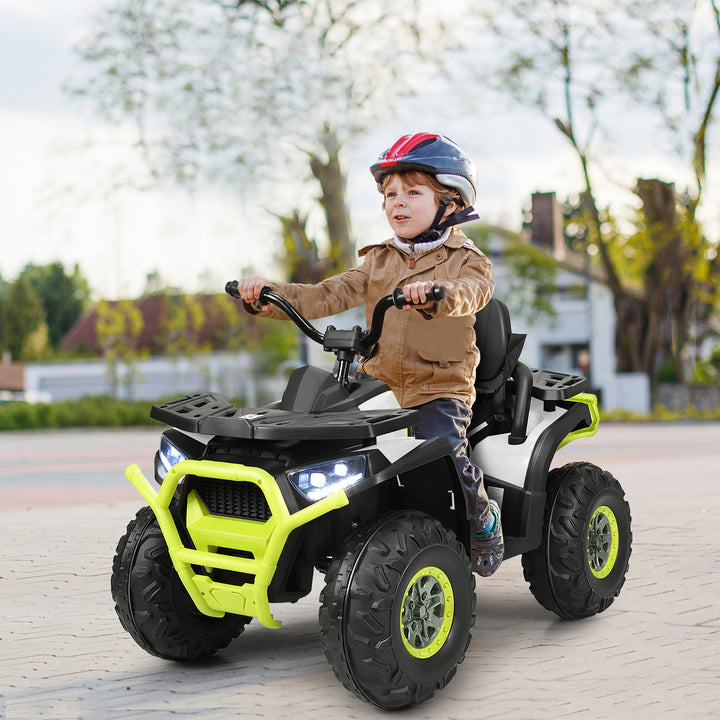 Costway 12V Kids Electric 4-Wheeler ATV Quad 2 Speeds Ride On Car w/MP3andLED Lights Image 4