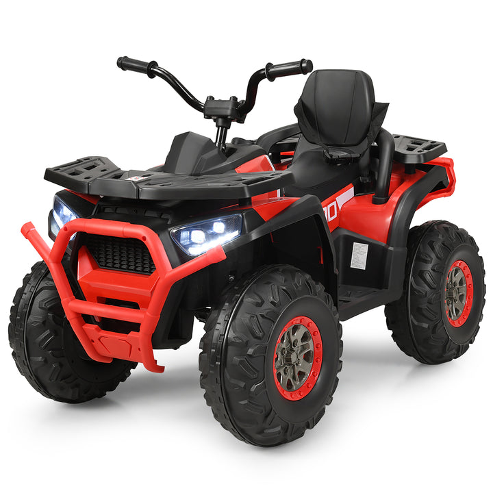 Costway 12V Kids Electric 4-Wheeler ATV Quad 2 Speeds Ride On Car w/MP3andLED Lights Image 6