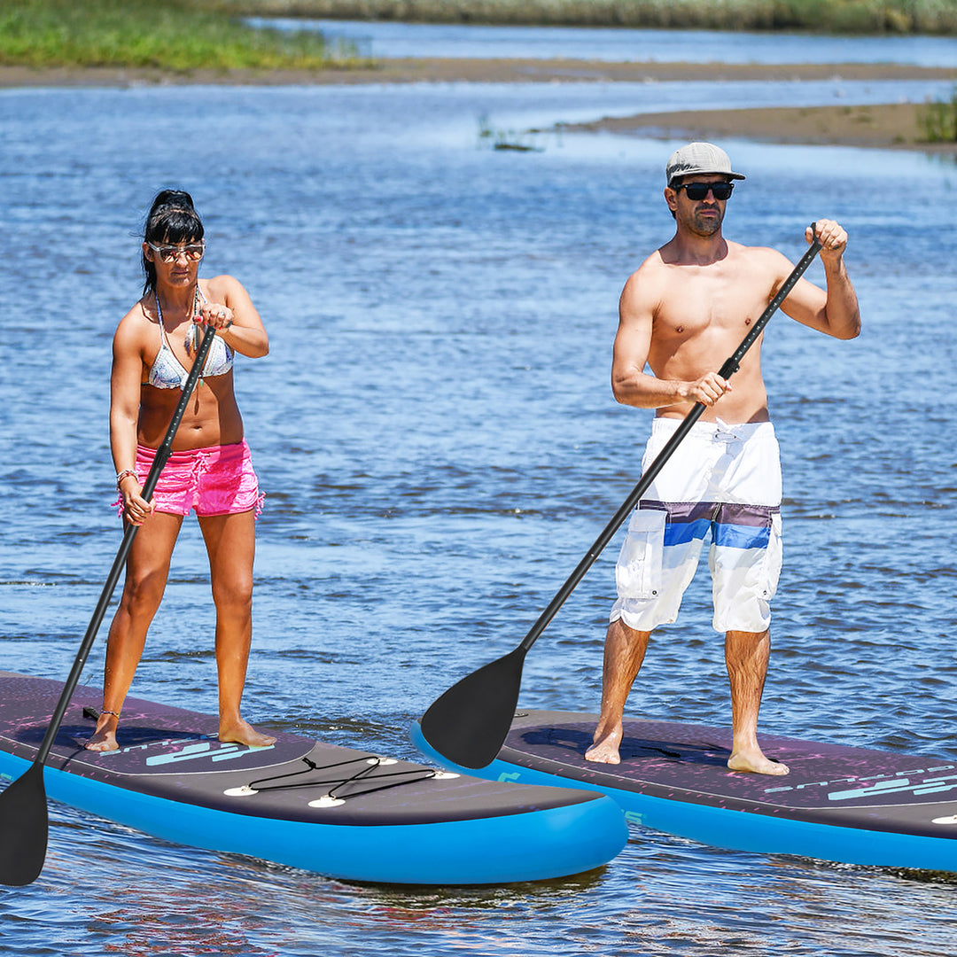 Goplus 11/105 Inflatable Stand Up Paddle Board Surfboard W/Bag Aluminum Paddle Pump Image 3