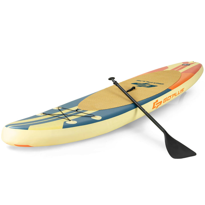 Goplus 10.5ft or 11ft Inflatable Stand Up Paddle Board Surfboard with Bag Aluminum Paddle Pump Image 3