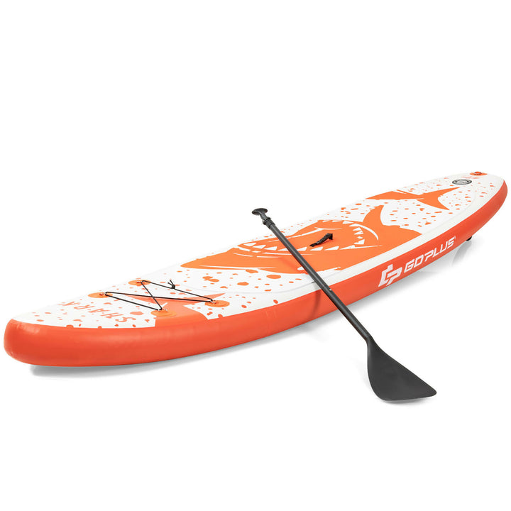 Goplus 105/11 Inflatable Stand Up Paddle Board with Backpack Aluminum Paddle Pump Image 3