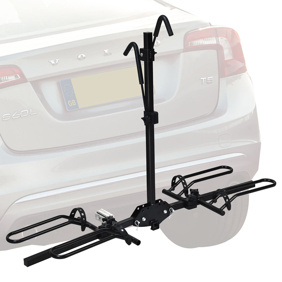 2 Bike Carrier Platform Hitch Rack Bicycle Rider Mount Sport Fold Receiver 2 Image 2