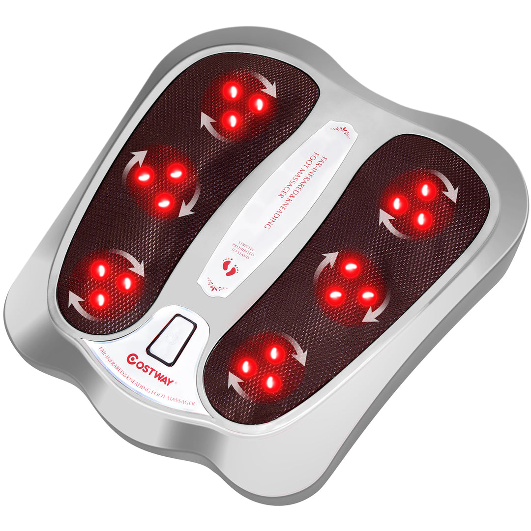 Costway Foot Massager with Shiatsu Heated Electric Kneading Foot and Back Massager Image 3