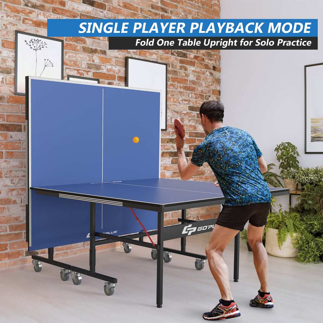 Foldable Professional Table Tennis Table for Indoor/Outdoor Playing Image 4