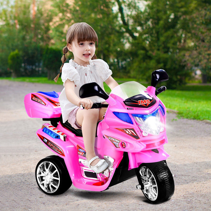 Kids Ride On Motorcycle 3 Wheel 6V Battery Powered Electric Toy Power Bicycle Image 2