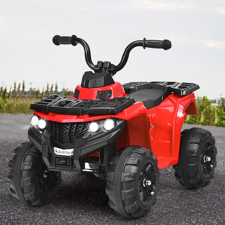 6V Battery Powered Kids Ride On ATV 4-Wheeler Quad w/ MP3 and LED Headlight Red Image 3