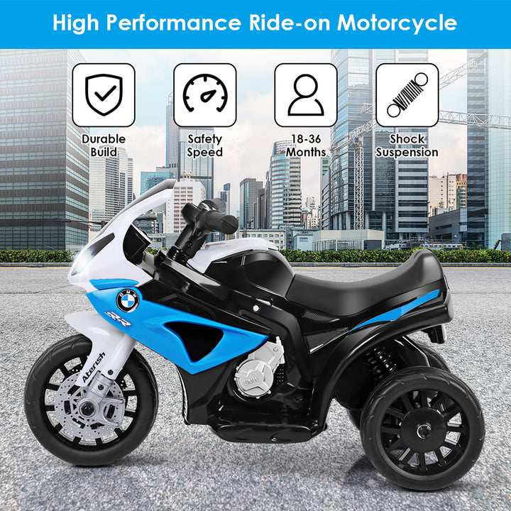 Kids Ride On Motorcycle BMW Licensed 6V Electric 3 Wheels Bicycle w/ MusicandLight Image 6