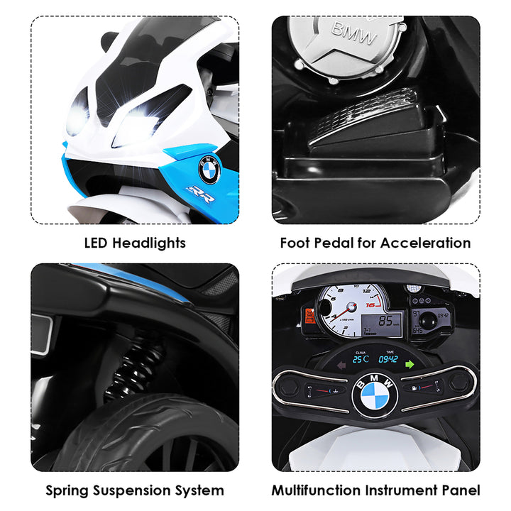 Kids Ride On Motorcycle BMW Licensed 6V Electric 3 Wheels Bicycle w/ MusicandLight Image 9