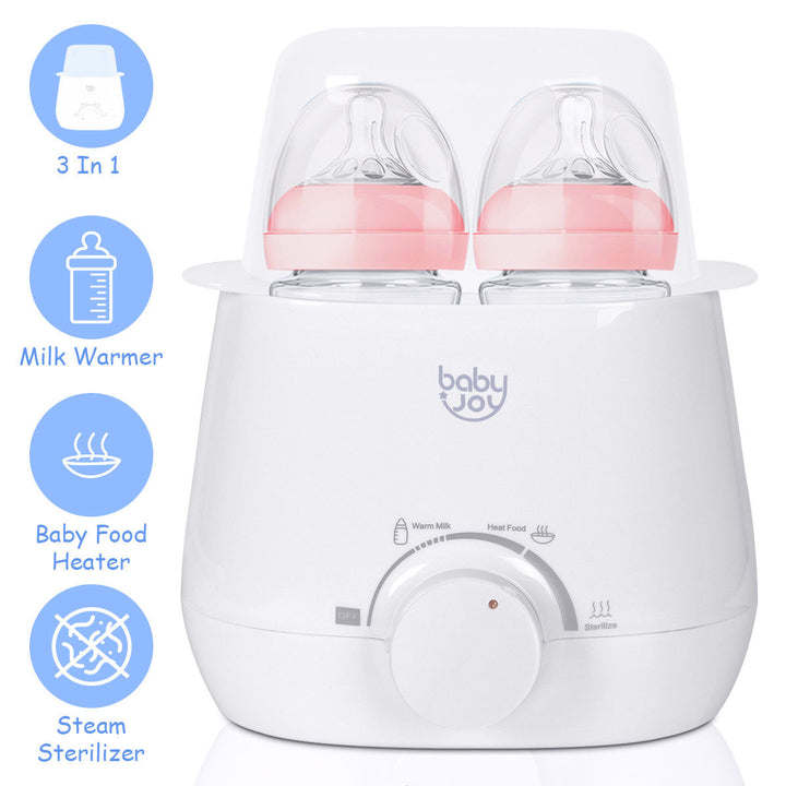 Baby-Joy Portable 3-IN-1 Baby Bottle Warmer Steam Sterilizer Food Breastmilk Heater Image 3