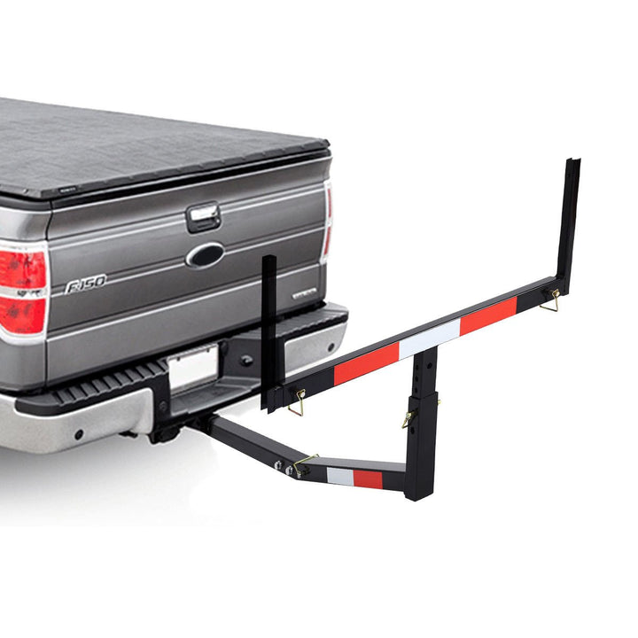 Pick Up Truck Bed Hitch Extender Adjustable Steel Extension Rack Loads Flag Image 4