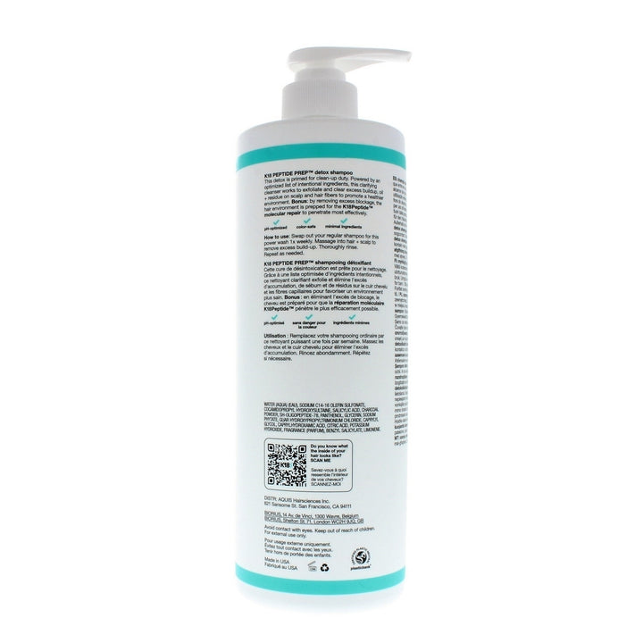K18 Biomimetic Hairscience Peptide Prep Detox Shampoo 32oz/946ml Image 3