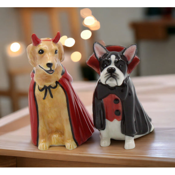 Ceramic  Devil And Dracula Dog Salt And Pepper ShakersKitchen Dcor, Image 2