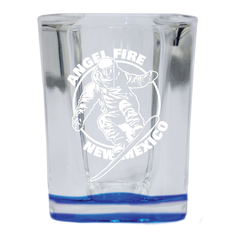 Angel Fire Mexico Souvenir 2.5 Ounce Engraved Shot Glass Square Image 1