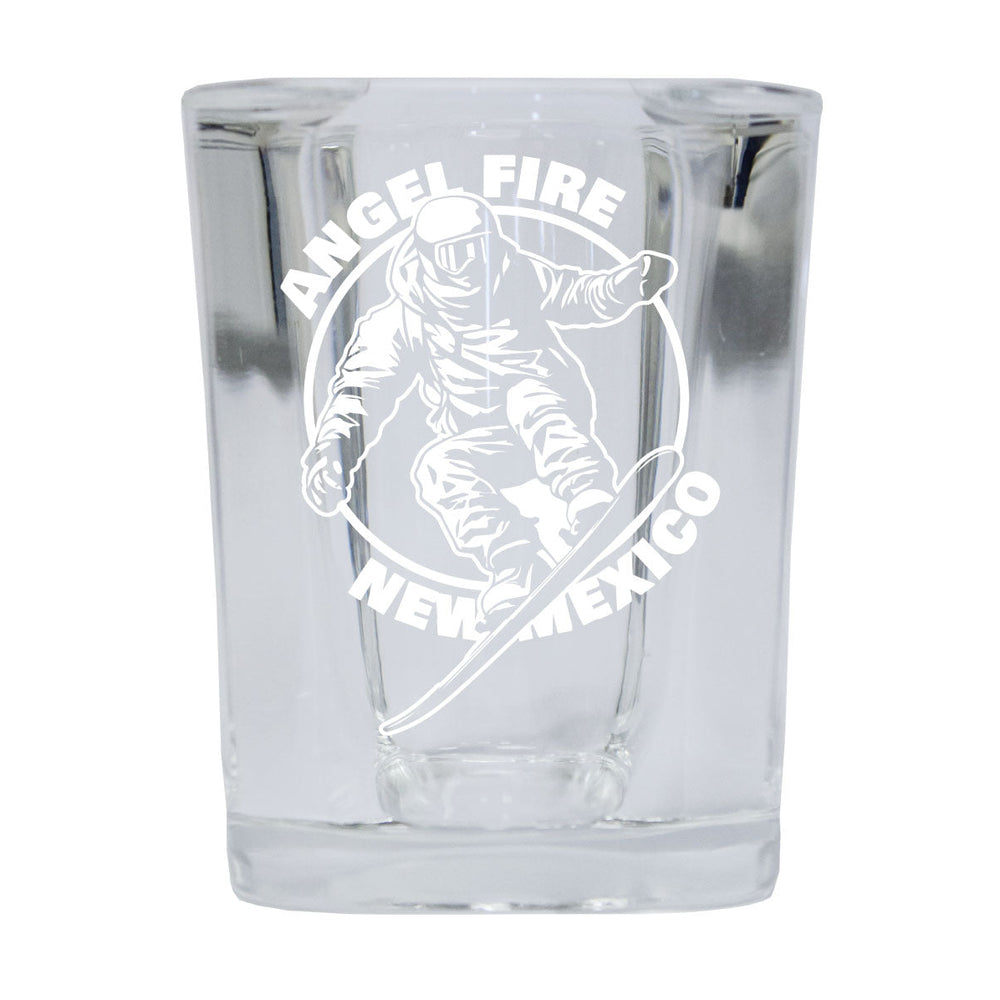 Angel Fire Mexico Souvenir 2.5 Ounce Engraved Shot Glass Square Image 2