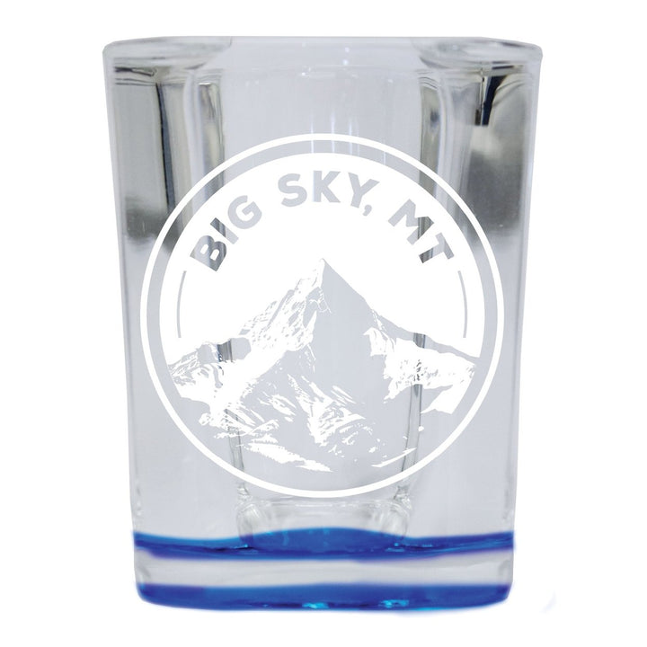 Big Sky Montana Souvenir 2.5 Ounce Engraved Shot Glass Square Image 2