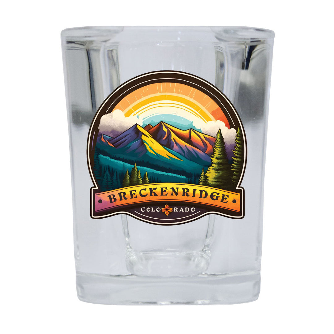 Breckenridge Colorado Design B Souvenir 2.5 Ounce Shot Glass Square Image 2