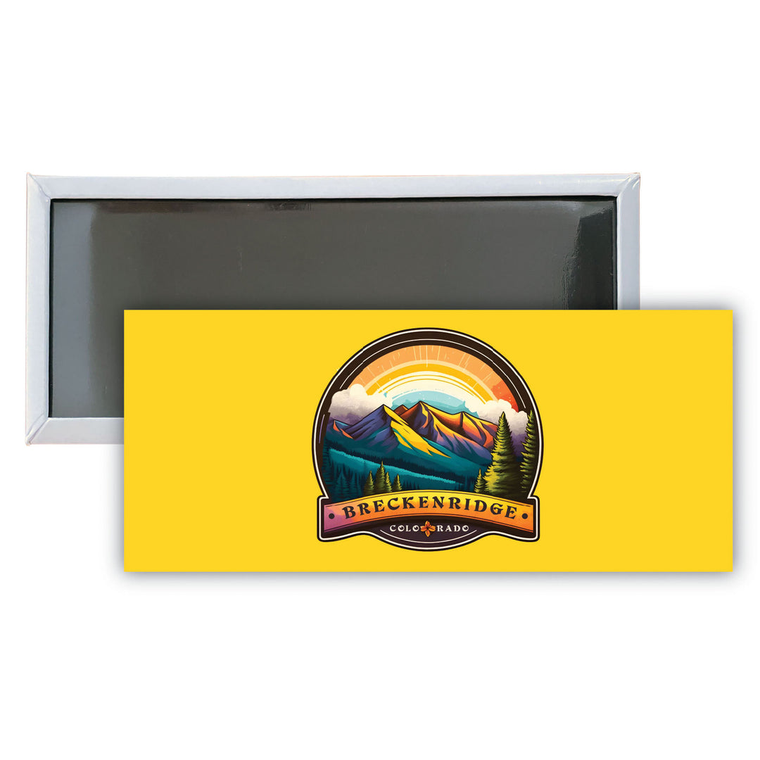 Breckenridge Colorado B Souvenir Durable and Vibrant Decor Fridge Magnet 4.75 x 2 Inch Image 1