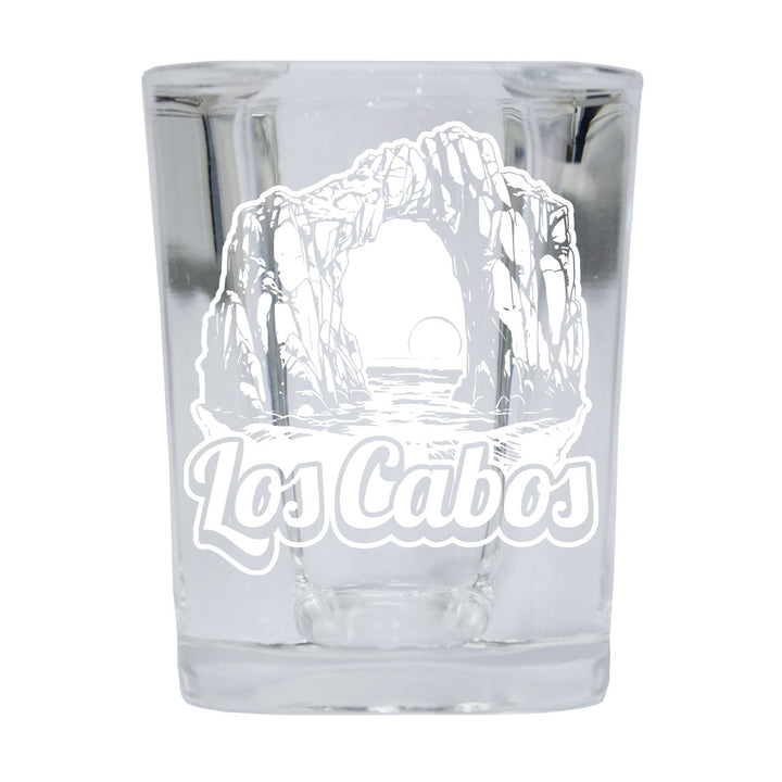 Los Cabos Mexico Souvenir 2.5 Ounce Engraved Shot Glass Square Image 1