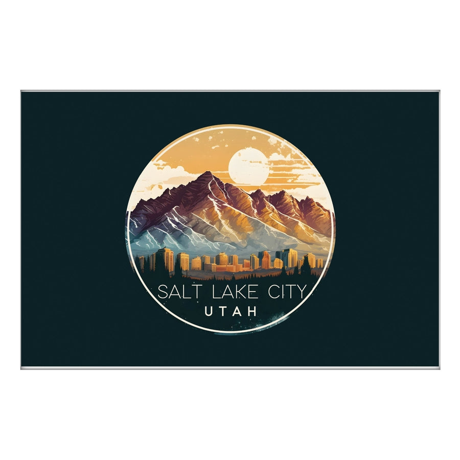 Salt Lake City Utah B Souvenir 2x3-Inch Durable and Vibrant Decor Fridge Magnet Image 1