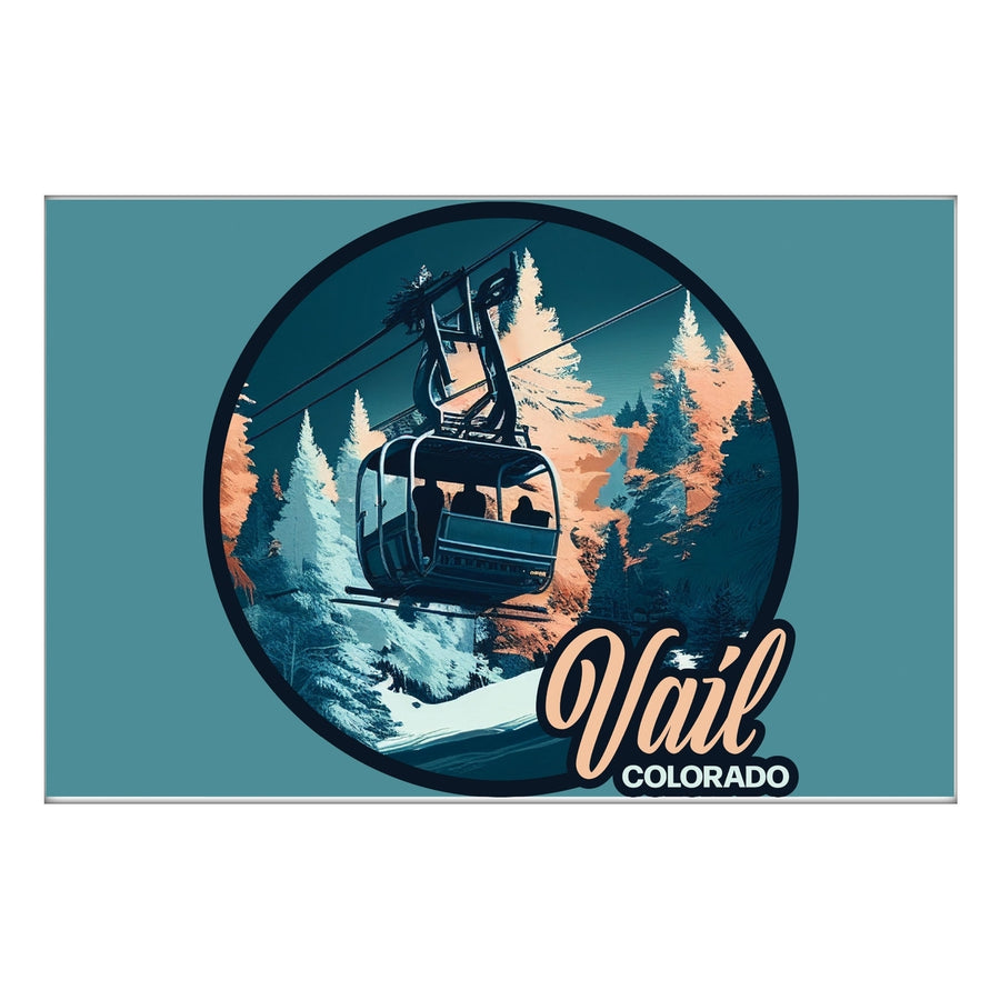 Vail Colorado C Souvenir 2x3-Inch Durable and Vibrant Decor Fridge Magnet Image 1