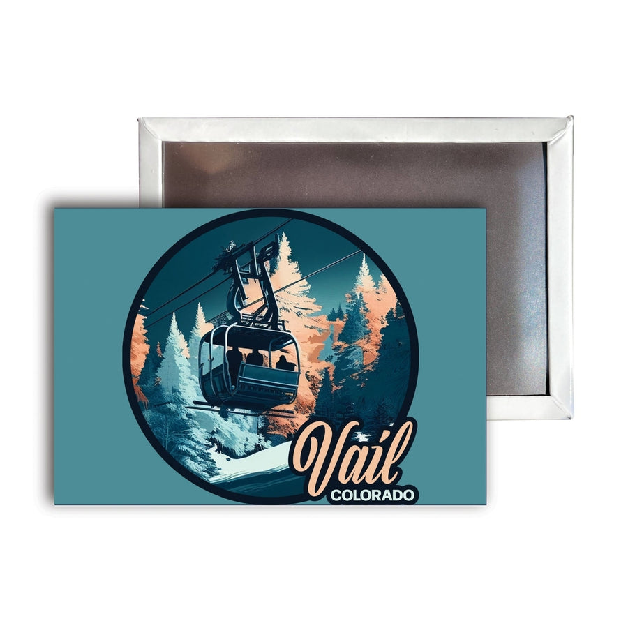 Vail Colorado C Souvenir Durable and Vibrant Decor Fridge Magnet 2.5"X3.5" Image 1