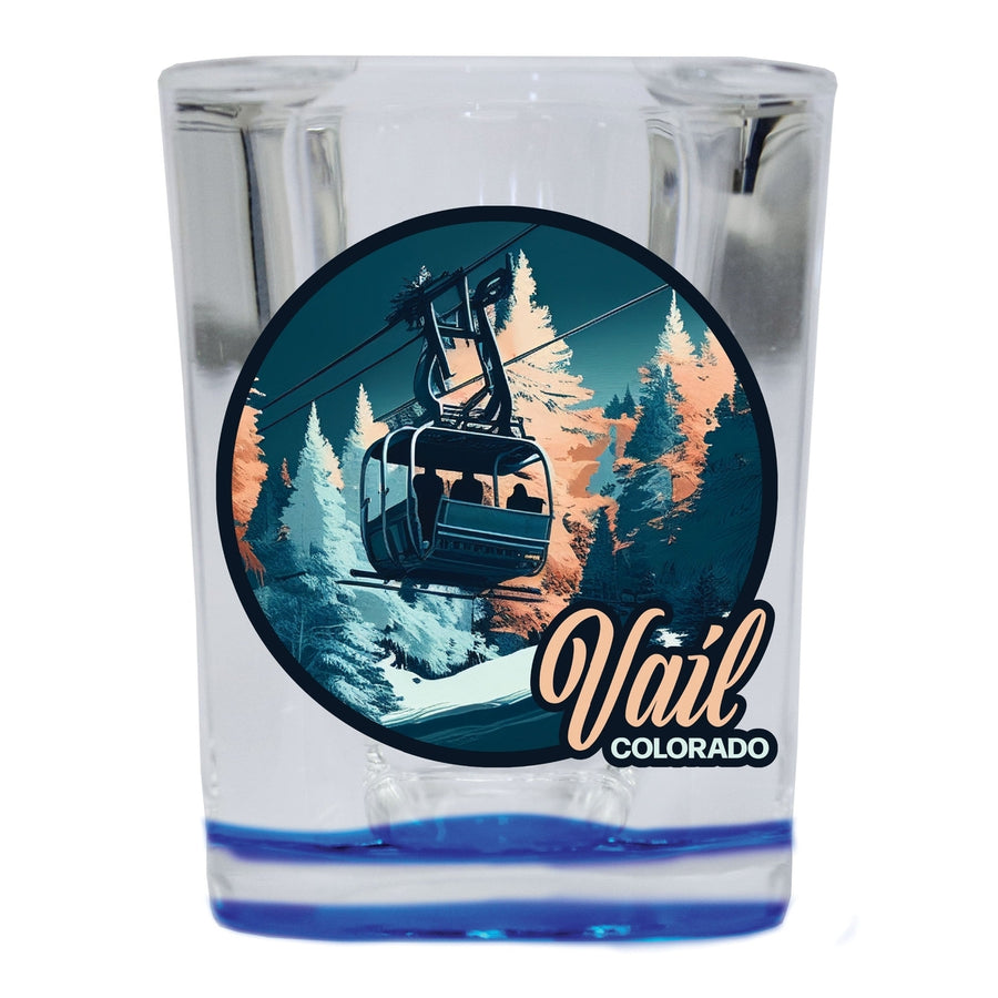 Vail Colorado Design C Souvenir 2.5 Ounce Shot Glass Square Image 1