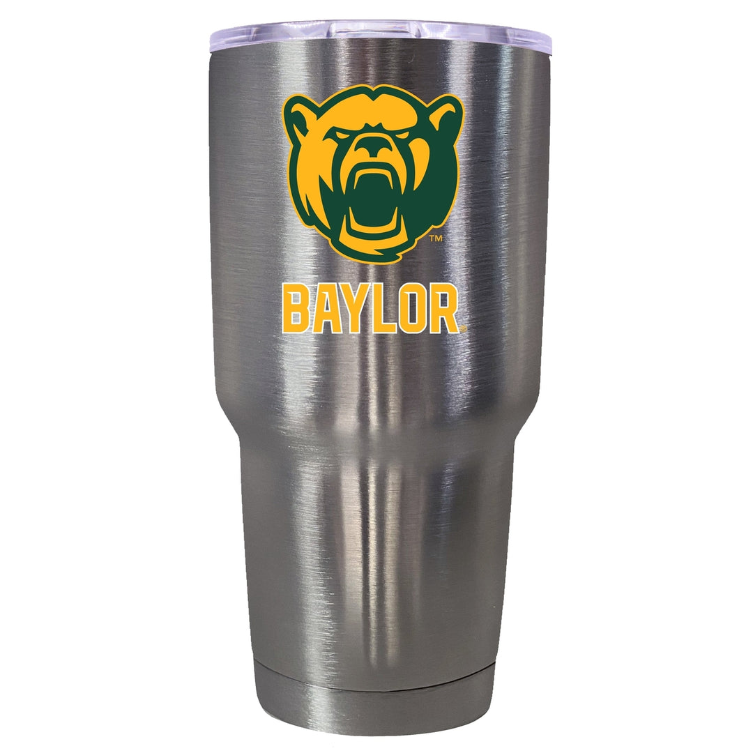 Baylor Bears Mascot Logo Tumbler - 24oz Color-Choice Insulated Stainless Steel Mug Image 1