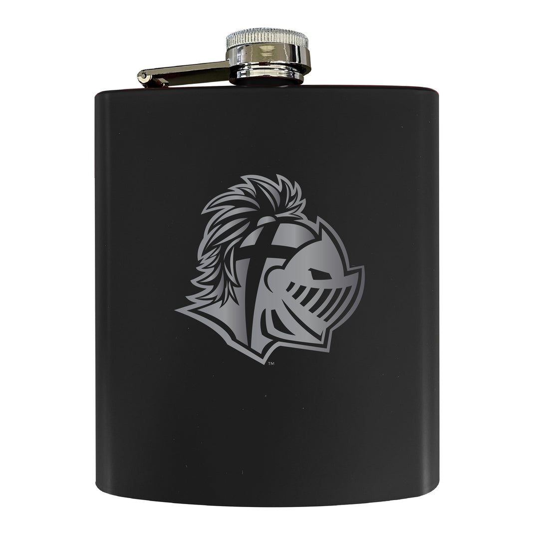 Southern Wesleyan University Stainless Steel Etched Flask 7 oz - Officially Licensed Choose Your Color Matte Finish Image 1