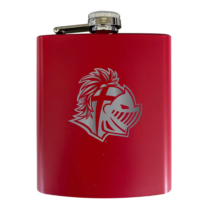 Southern Wesleyan University Stainless Steel Etched Flask 7 oz - Officially Licensed Choose Your Color Matte Finish Image 3