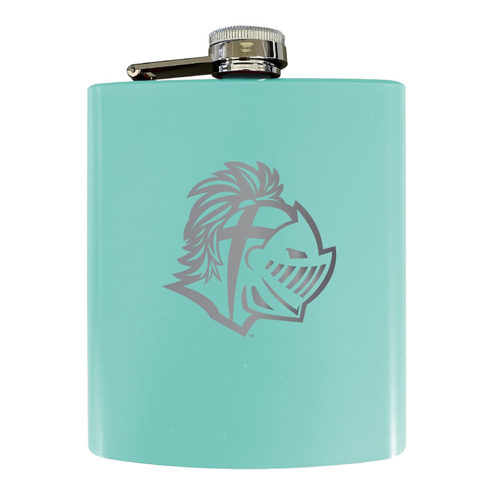 Southern Wesleyan University Stainless Steel Etched Flask 7 oz - Officially Licensed Choose Your Color Matte Finish Image 4