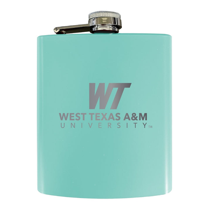 West Texas A&M Buffaloes Stainless Steel Etched Flask - Choose Your Color Image 4